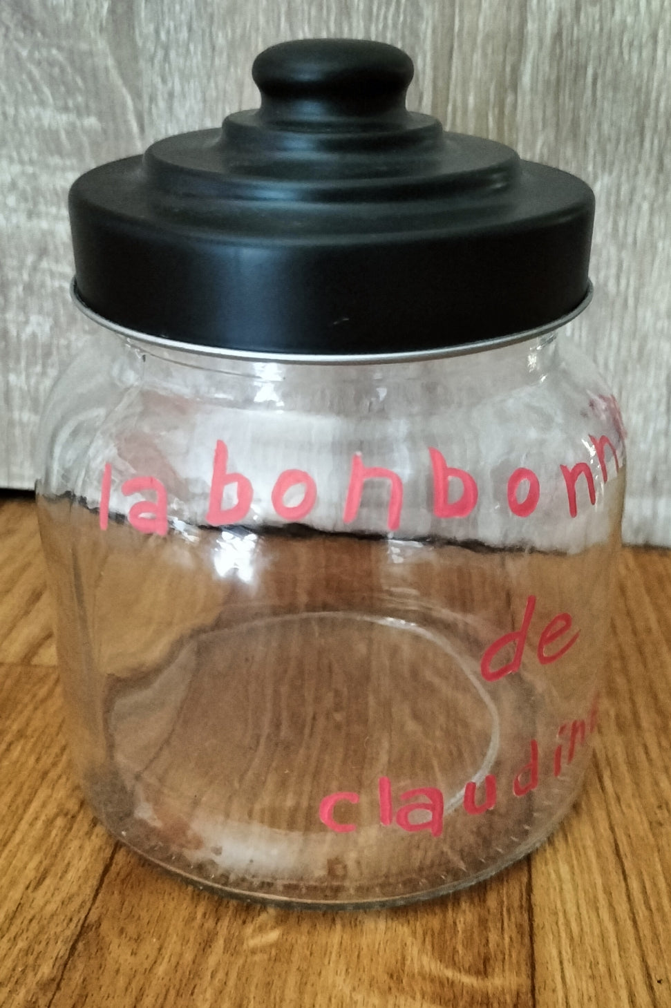 Bonbonnière de 550 ml graver .